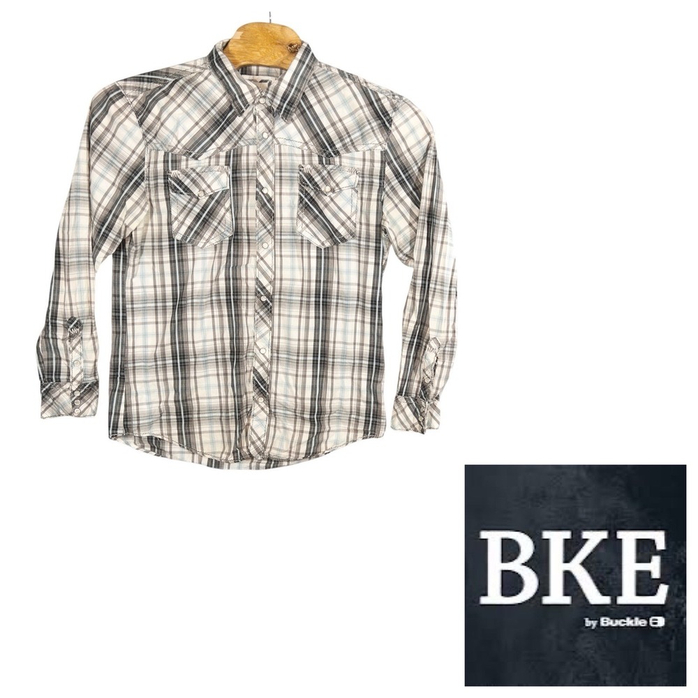 BKE Buckle Western‎ Pearl Snap Shirt Mens XL Rodeo Cowboy Southwestern